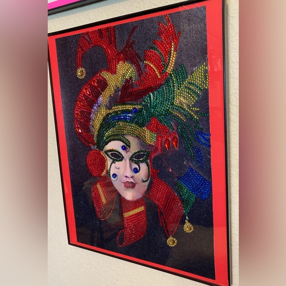 Finished Crystal Rhinestone Mask Diamond Painting - Picture 2 of 4